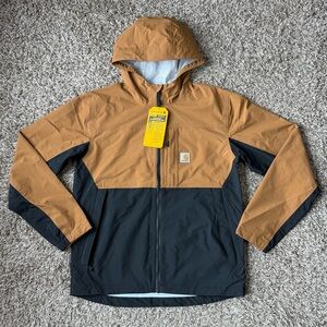 NEW Carhartt Jacket Storm Defender Lightweight Relaxed Brown/Black Size Medium